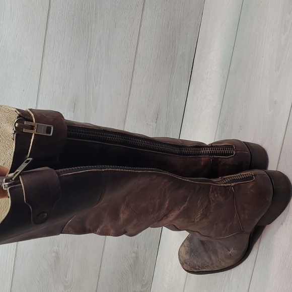 Freebird by Steven Womens Stable Leather Riding Tall Boots Boho Moto sz 10 - Picture 6 of 16